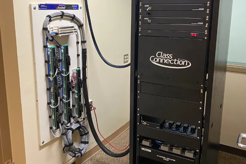 Intercom installation at Clinton Central Schools